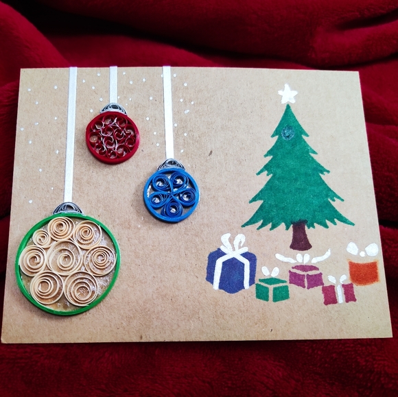 Handmade Christmas cards, set of 6, Cute stocking stuffers - Picture 12 of 17